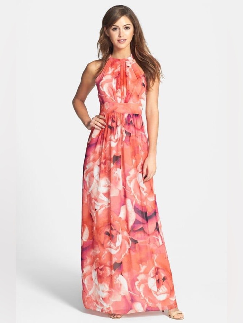 NWT Eliza J Floral Maxi Dress Size 2